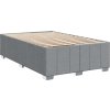Box spring postel s matrací 120x200 cm textil [3291649] (Barva Světle šedá)