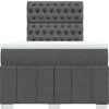 Box spring postel s matrací 120x200 cm textil [3291643] (Barva Tmavě šedá)