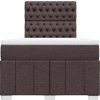 Box spring postel s matrací 120x200 cm textil [3291643] (Barva Tmavě šedá)