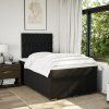 Box spring postel s matrací 120x200 cm textil [3291643] (Barva Tmavě šedá)