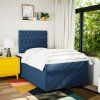 Box spring postel s matrací 120x200 cm textil [3291643] (Barva Tmavě šedá)