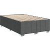 Box spring postel s matrací 120x200 cm textil [3291643] (Barva Tmavě šedá)