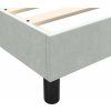 Box spring postel s matrací a LED 160x220 cm samet [3317223] (Barva Světle šedá)