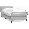 Box spring postel s matrací 90x220 cm samet [3317389] (Barva Tmavě moddrá)