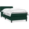 Box spring postel s matrací 90x220 cm samet [3317389] (Barva Tmavě moddrá)
