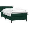 Box spring postel s matrací 90x220 cm samet [3317389] (Barva Tmavě moddrá)