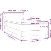 Box spring postel s matrací 90x220 cm samet [3317389] (Barva Tmavě moddrá)