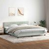 Box spring postel s matrací a LED černá 180x220 cm [3317134] (Barva Tmavě šedá)