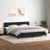 Box spring postel s matrací a LED černá 180x220 cm [3317134] (Barva Tmavě šedá)