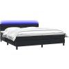 Box spring postel s matrací a LED černá 180x220 cm [3317134] (Barva Tmavě šedá)