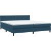 Box spring postel s matrací a LED černá 180x220 cm [3317134] (Barva Tmavě šedá)