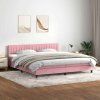 Box spring postel s matrací a LED černá 180x220 cm [3317134] (Barva Tmavě šedá)