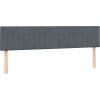 Box spring postel s matrací a LED černá 180x220 cm [3317134] (Barva Tmavě šedá)