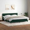 Box spring postel s matrací a LED černá 180x220 cm [3317134] (Barva Tmavě šedá)