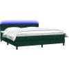 Box spring postel s matrací a LED černá 180x220 cm [3317134] (Barva Tmavě šedá)