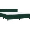 Box spring postel s matrací a LED černá 180x220 cm [3317134] (Barva Tmavě šedá)