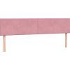 Postel Box Spring s matracemi 180x210 cm samet [3317372] (Barva Růžová)