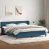 Postel Box Spring s matracemi 180x210 cm samet [3317372] (Barva Růžová)