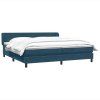 Postel Box Spring s matracemi 180x210 cm samet [3317372] (Barva Růžová)