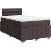 Box spring postel s matrací 120x200 cm textil [3287042] (Barva Světle šedá)