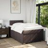 Box spring postel s matrací 120x200 cm textil [3287042] (Barva Světle šedá)