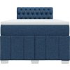 Box spring postel s matrací 120x200 cm textil [3287042] (Barva Světle šedá)