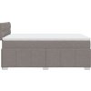 Box spring postel s matrací 120x200 cm textil [3287042] (Barva Světle šedá)