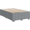 Box spring postel s matrací 120x200 cm textil [3287042] (Barva Světle šedá)