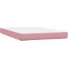 Box spring postel s matrací a LED 160x220 cm samet [3317127] (Barva Světle šedá)