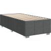 Box spring postel s matrací 90x200 cm textil [3285442] (Barva Světle šedá)