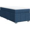 Box spring postel s matrací 90x200 cm textil [3285442] (Barva Světle šedá)