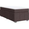 Box spring postel s matrací 90x200 cm textil [3285442] (Barva Světle šedá)