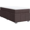 Box spring postel s matrací 90x200 cm textil [3285442] (Barva Světle šedá)