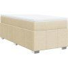 Box spring postel s matrací 90x200 cm textil [3285442] (Barva Světle šedá)