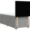 Box spring postel s matrací 90x200 cm textil [3291570] (Barva Krémová)
