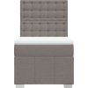 Box spring postel s matrací 90x200 cm textil [3291570] (Barva Krémová)