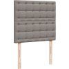 Box spring postel s matrací 90x200 cm textil [3291570] (Barva Krémová)