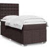 Box spring postel s matrací 90x200 cm textil [3291570] (Barva Krémová)