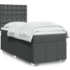 Box spring postel s matrací 90x200 cm textil [3291570] (Barva Krémová)