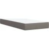 Box spring postel s matrací 90x200 cm textil [3291545] (Barva Tmavě šedá)