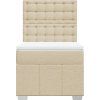 Box spring postel s matrací 90x200 cm textil [3293866] (Barva Tmavě šedá)