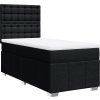 Box spring postel s matrací 90x200 cm textil [3293866] (Barva Tmavě šedá)