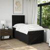 Box spring postel s matrací 90x200 cm textil [3293866] (Barva Tmavě šedá)