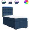 Box spring postel s matrací 90x200 cm textil [3293866] (Barva Tmavě šedá)