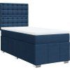 Box spring postel s matrací 90x200 cm textil [3293866] (Barva Tmavě šedá)