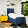 Box spring postel s matrací 90x200 cm textil [3293866] (Barva Tmavě šedá)
