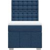 Box spring postel s matrací 90x200 cm textil [3293866] (Barva Tmavě šedá)