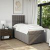 Box spring postel s matrací 90x200 cm textil [3293866] (Barva Tmavě šedá)