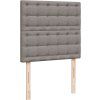 Box spring postel s matrací 90x200 cm textil [3293866] (Barva Tmavě šedá)