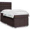 Box spring postel s matrací 90x200 cm textil [3293866] (Barva Tmavě šedá)